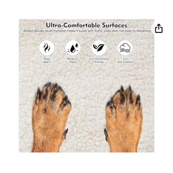 🔥Raised Soft Plush Dog Bed Mat 32” for Elevated Dog Bed BNWT🔥 - Picture 3 of 7